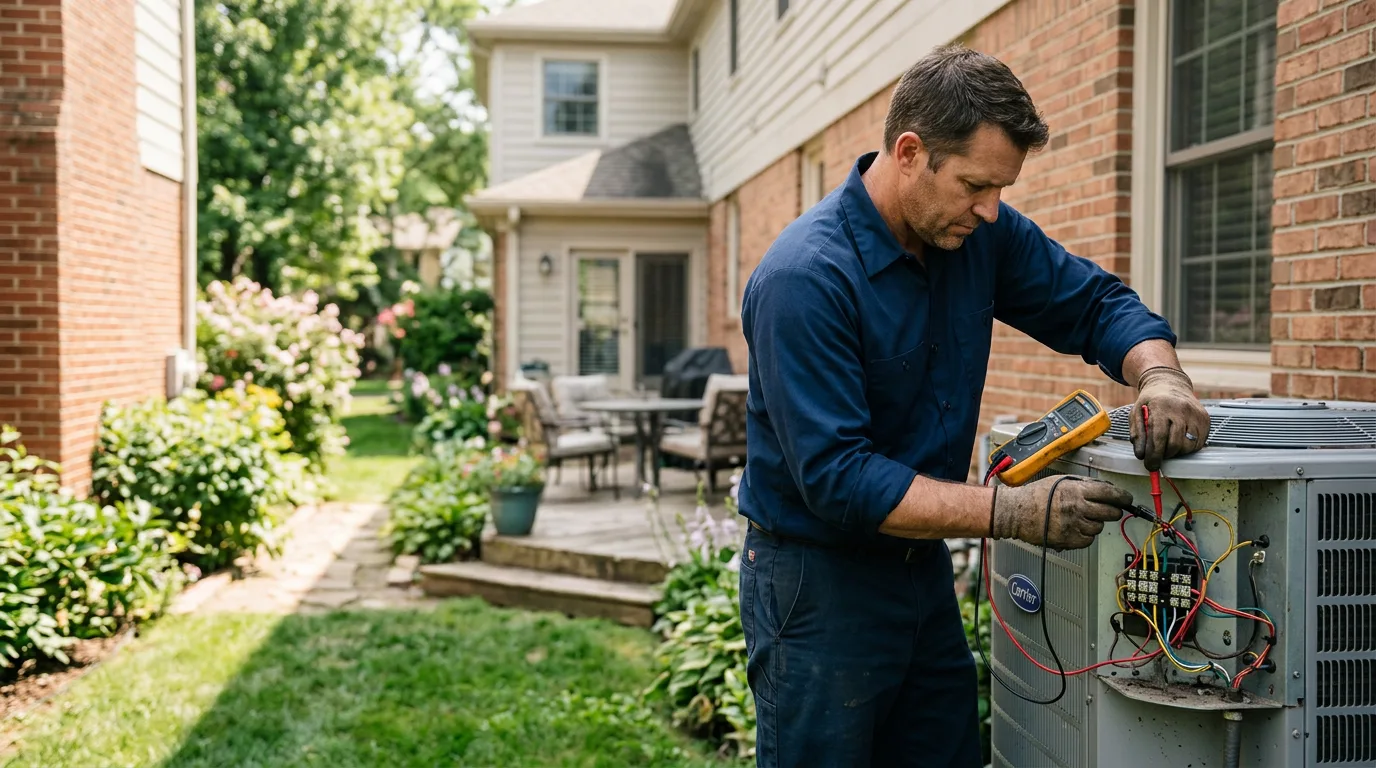 HVAC technician working near Kinston, AL